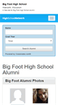 Mobile Screenshot of bigfoothighschool.org