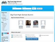 Tablet Screenshot of bigfoothighschool.org